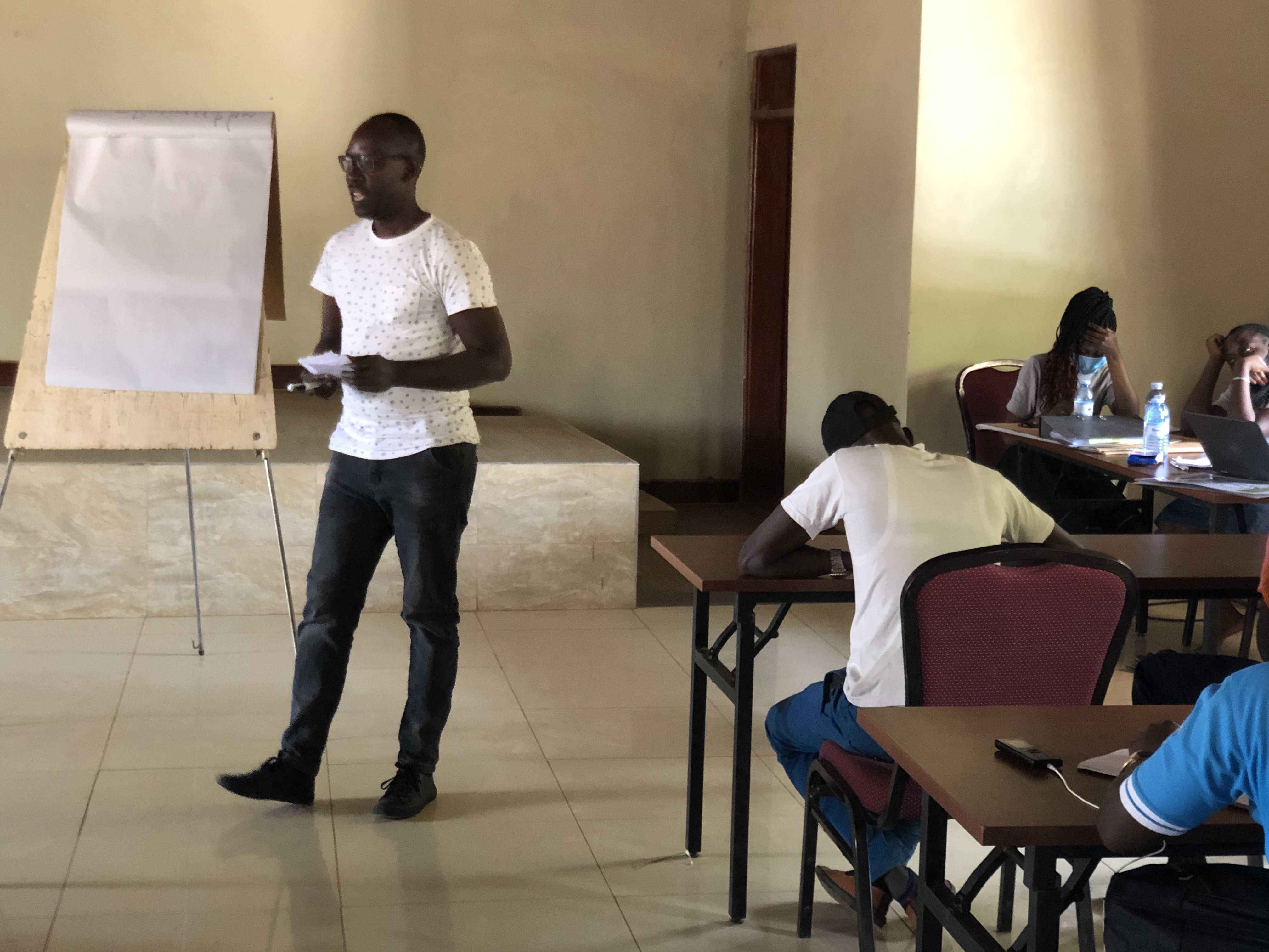 Classroom training session with participants