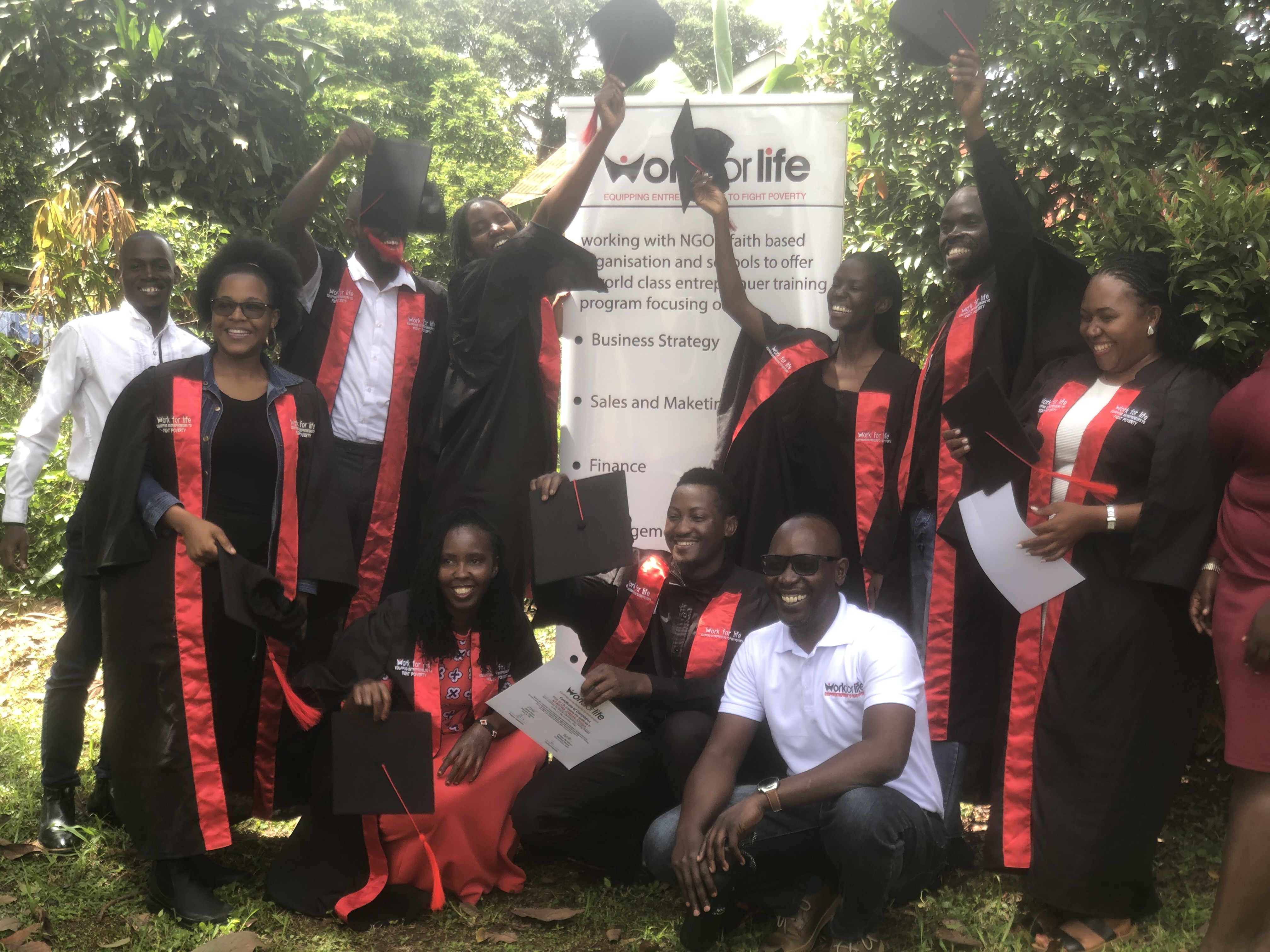 Graduation celebration with Work for Life cohort