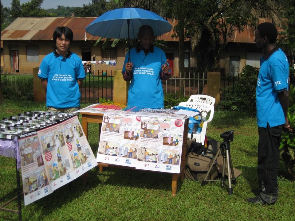 Community outreach and sanitation awareness campaign with educational posters