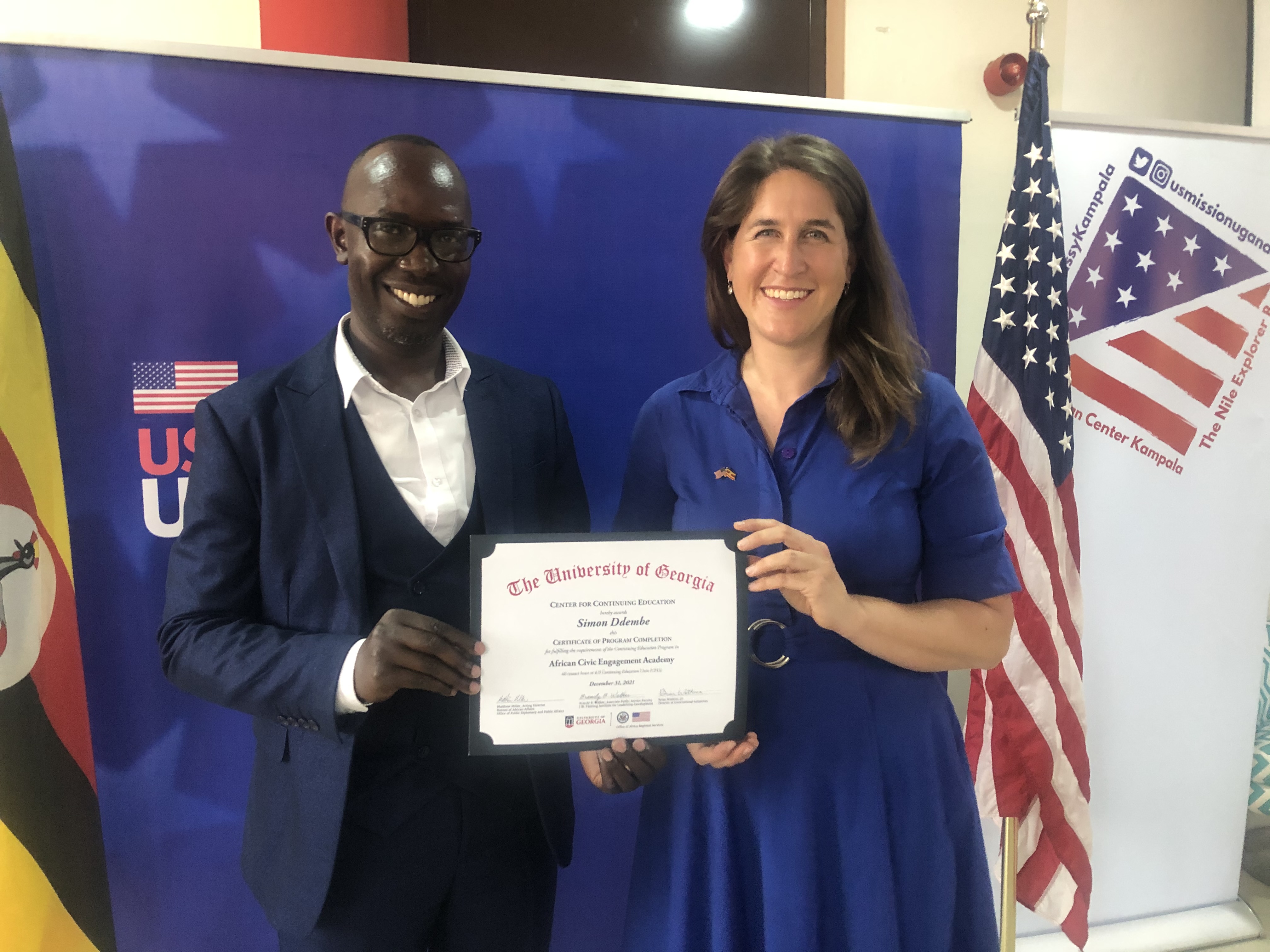 African Civic Engagement Academy certificate from University of Georgia